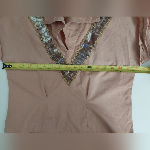 Vintage Mocha Color "Patio Set" Top And Skirt - Picture 12 of 15